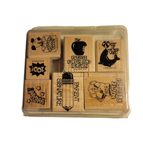 Set of 7 Stampin' Up! Teacher Themed Stamps - Picture 4 of 5